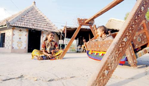 The documentary offers glimpses of life in the villages of the Rann 