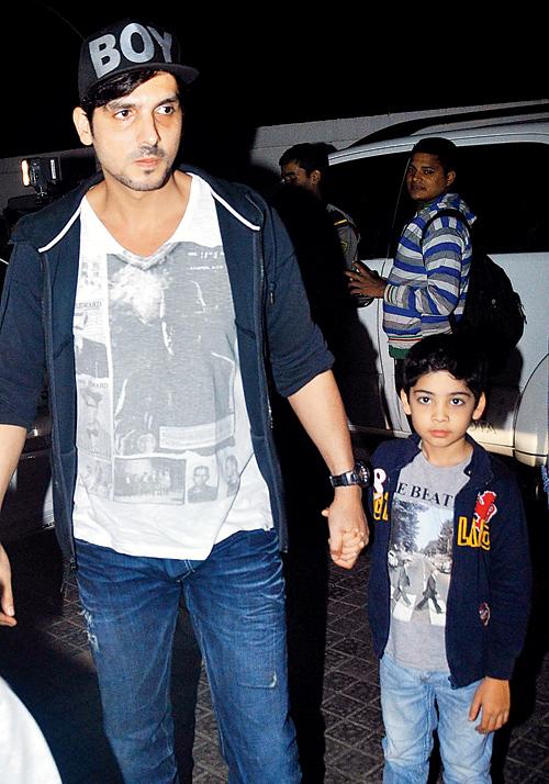 Zayed Khan with son, Zidaan 
