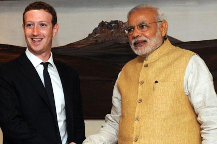 Facebook co-founder Mark Zuckerberg meets Prime Minister Narendra Modi
