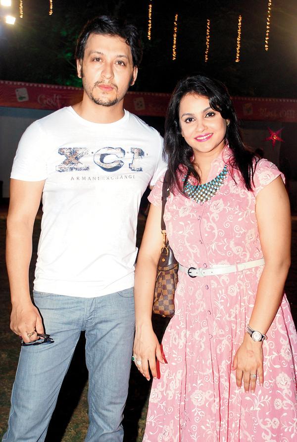 Arjun Punj with wife Gurdeep Kohli 