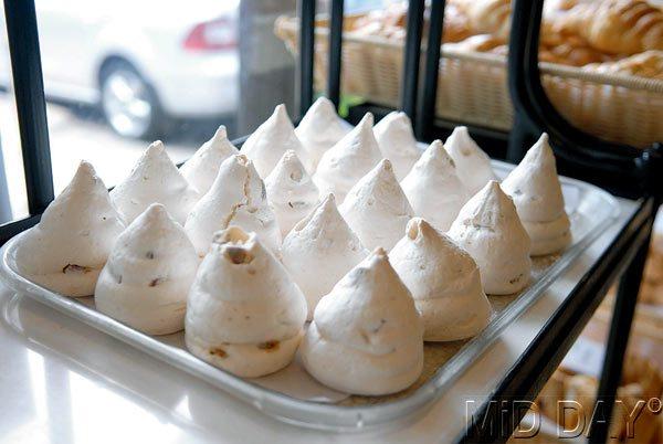 The meringues are one of the most popular items at the Gaylord bakery 