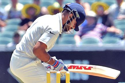 Adelaide Test: Kohli hit by bouncer on first ball, Aussies show concern