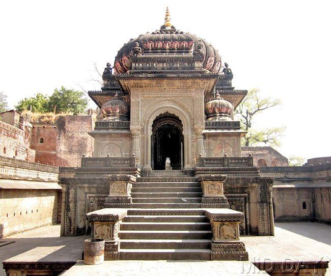 A temple in Maheshwar