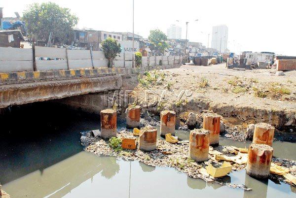 Bridge the gap: Once the BMC manages to demolish the piers, it will have to hunt for another agency to help reconstruct the bridge. Hardly 300 metres long, it will be constructed in four phases. pics/Shadab Khan