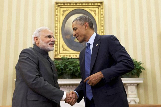 Barak Obama and Narendra Modi