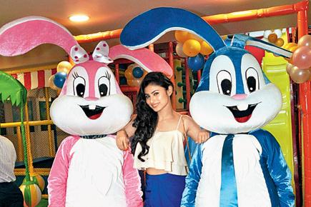 TV stars with their children at the launch of a kids' play centre