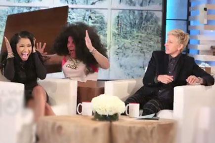 Nicki Minaj mocks Kim Kardashian on Ellen's show