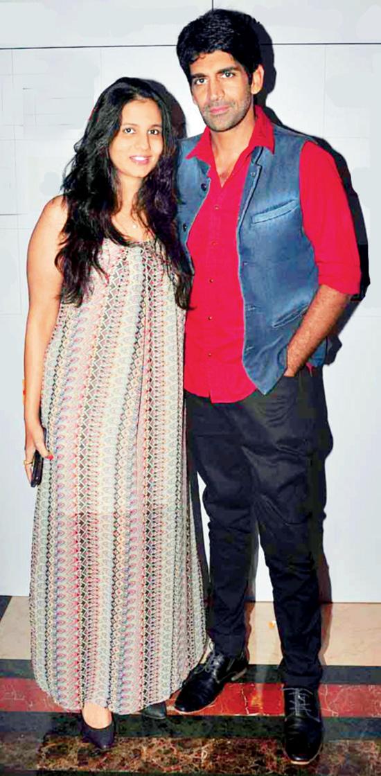 Rahul Singh with his wife
