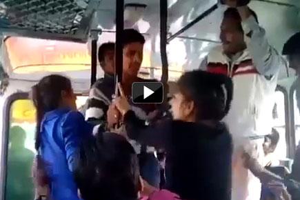Watch Video: Braveheart Haryana sisters thrash eve-teasers in moving bus