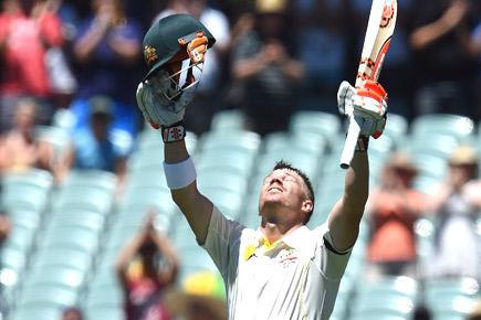 Adelaide Test: Ton-up Warner stars as Aus reach 354/6 at stumps