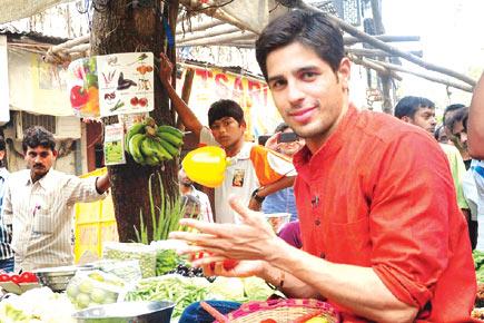 Spotted: Sidharth selling vegetables!
