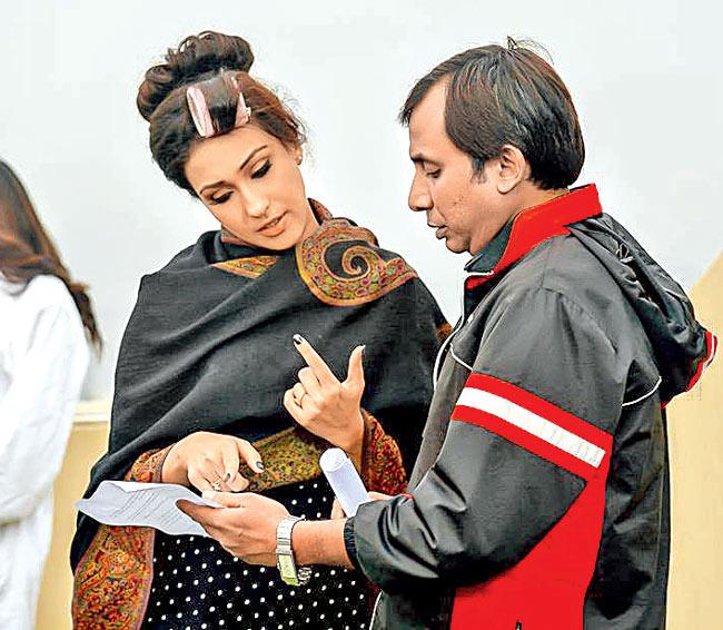 Rituparna Sengupta (left) and writer-director Sunanda Mitra