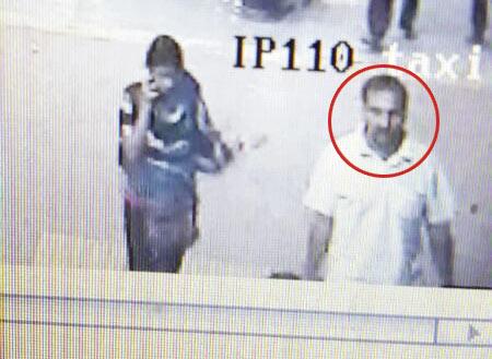 The CCTV grab from LTT showing Esther Anuhya following the suspect (circled), whom the police believe is a Cool Cab driver