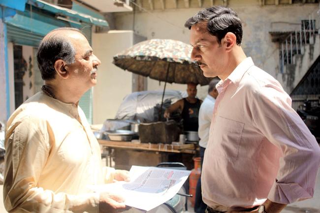 Rajat Kapoor on the sets of 