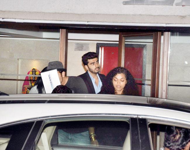 From Left: Ranbir Kapoor, Arjun Kapoor and Aarti Shetty