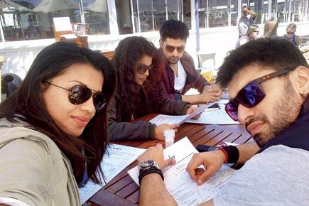 Gurmeet, Debina chill out in Cape Town
