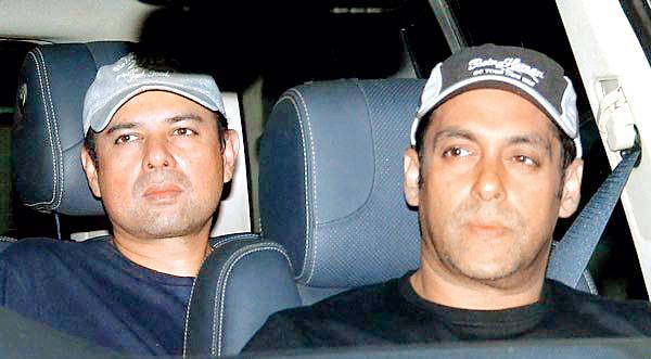Atul Agnihotri (left) and Salman Khan (right)