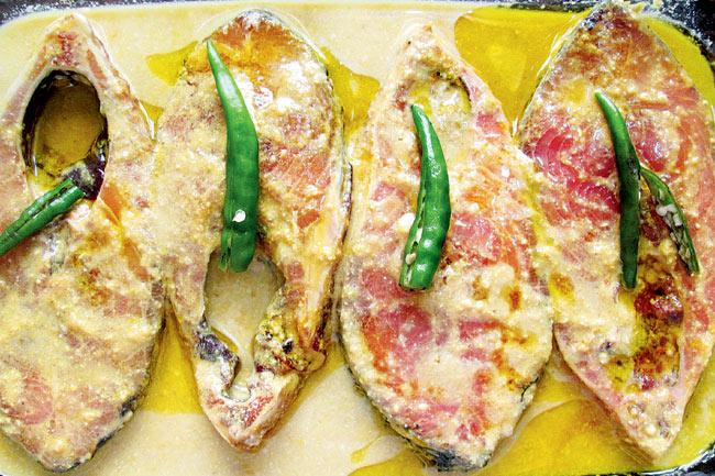 Ilish Bhanpe recipe from #BestKeptSecrets