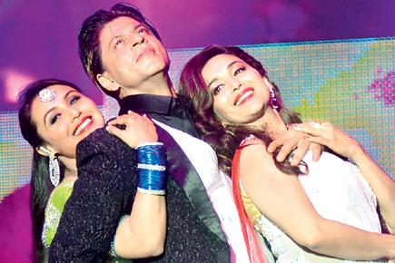 Rani, Shah Rukh, Madhuri Dixit at a concert