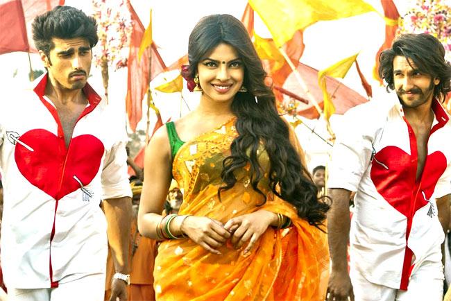 Arjun Kapoor, Priyanka Chopra and Ranveer Singh in 