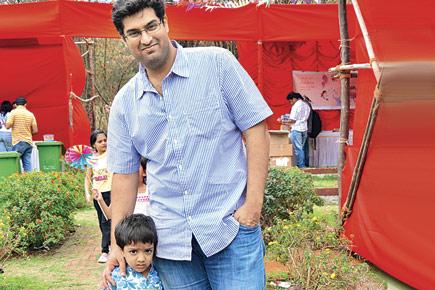 Spotted: Kunal Roy Kapoor with his son