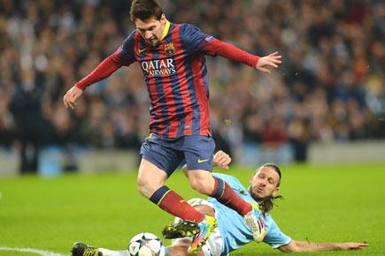 Champions League: Messi helps Barcelona beat Manchester City 2-0