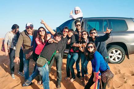 Telly stars head out on a desert safari