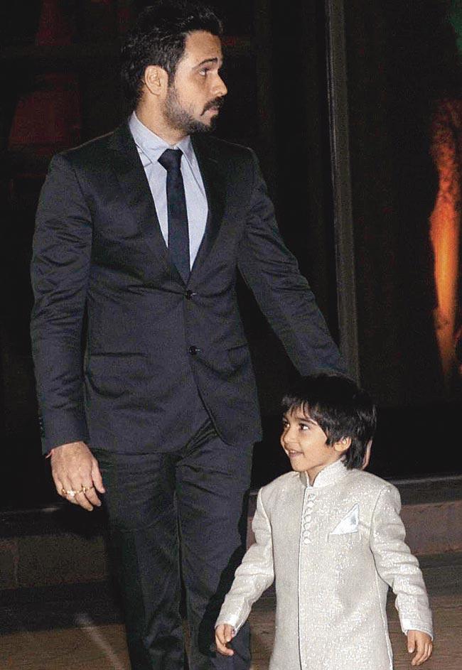 Emraan Hashmi with his son