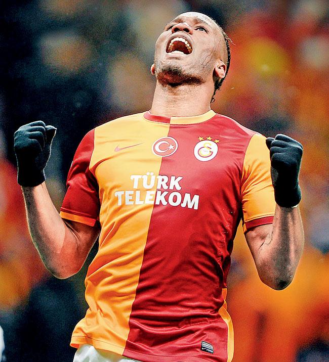Galatasaray striker Didier Drogba. Pic/AFP