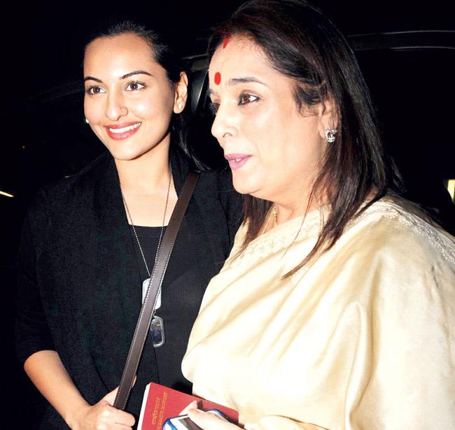 Sonakshi Sinha with her mother Poonam Sinha
