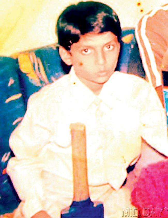 A young Mohsin Shaikh