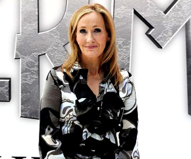 J.K. Rowling. Pic/AFP