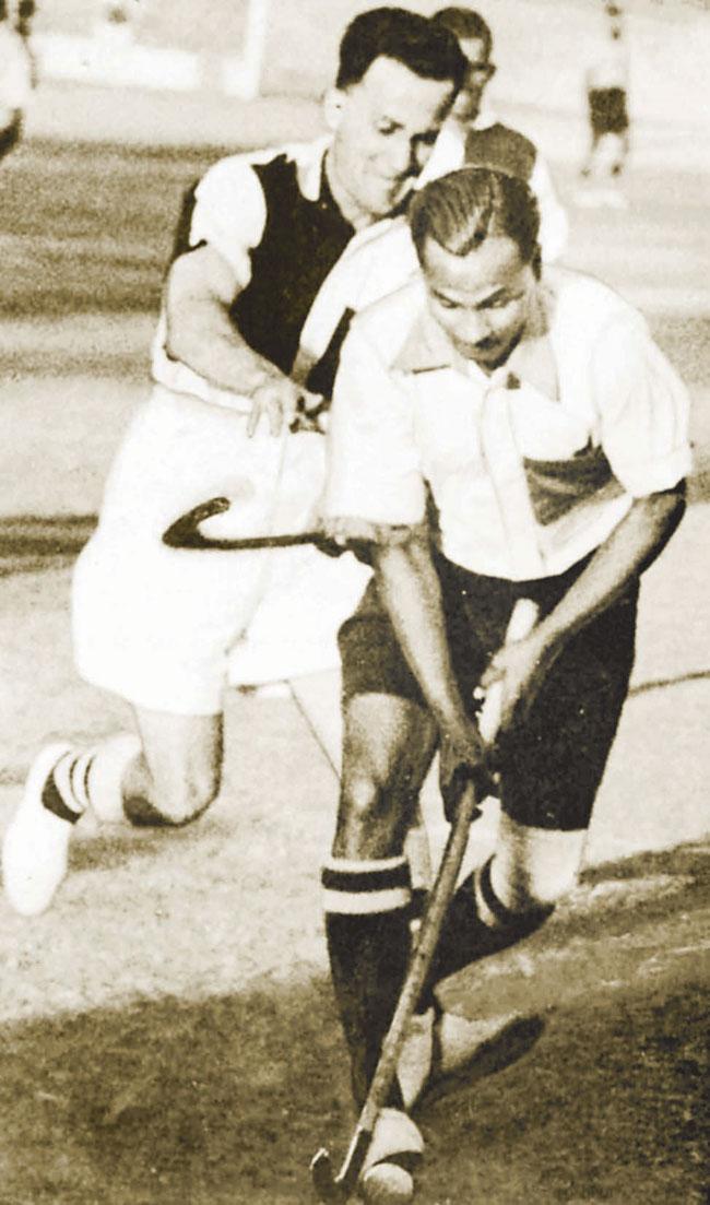Hockey legend Dhyan Chand during the 1930s
