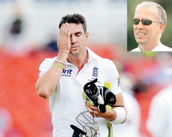 Kevin Pietersen and (inset) James Whitaker