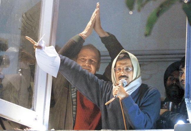Arvind Kejriwal’s resignation as Delhi CM means uncertainty for markets and politics. Pic/AFP