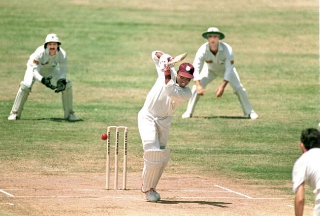 West Indies’ Brian Lara during his record innings of 375 during the fifth Test against England at the Recreation Ground in St John’s, Antigua. Lara broke Sir Gary Sobers’ 365-run mark which stood as a record since 1958. In 2004, Lara scored 400 against England