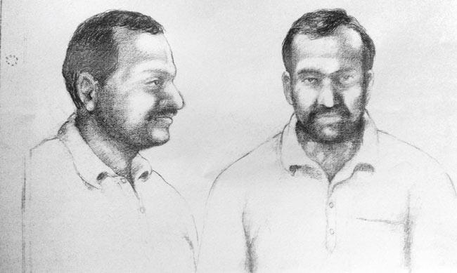 The sketch of the accused