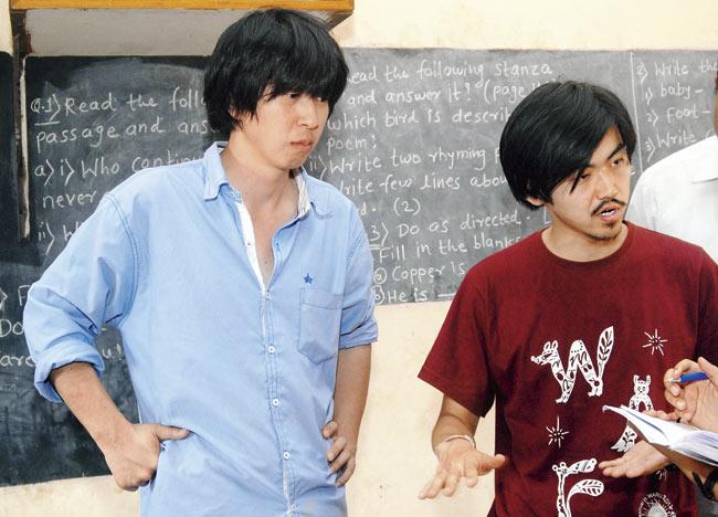 Artist Ichiro Endo (L) and director Kazunori Hamao (R)