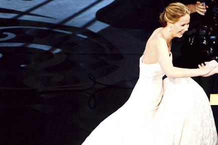 Last Oscar's fall haunts Jennifer Lawrence