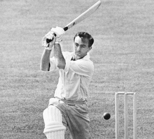 England batsman John Edrich in action against Worcestershire during Surrey’s second innings at The Oval in the 1960s