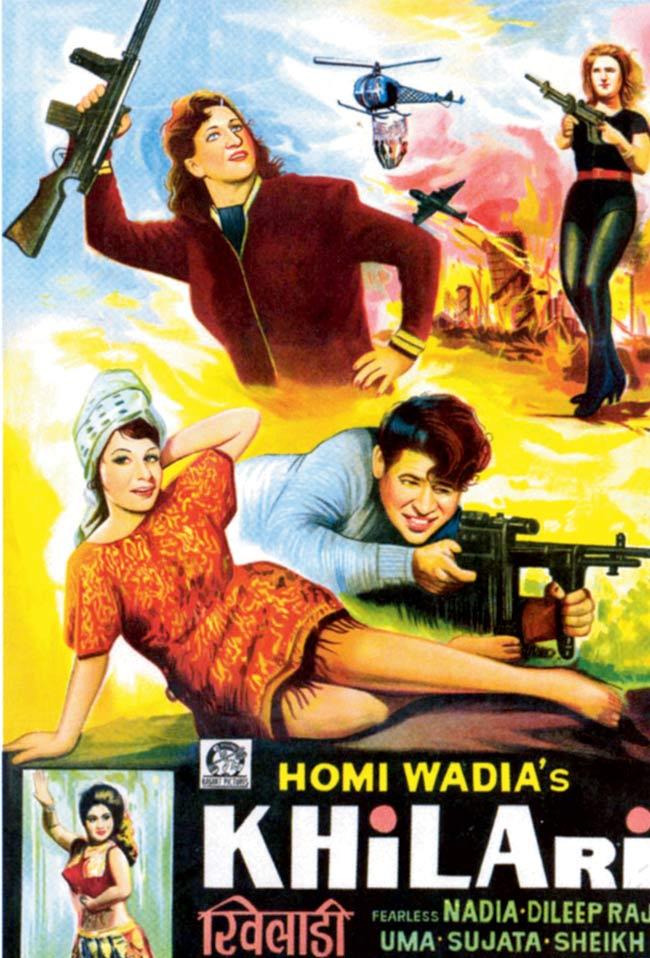 Thomas’ next book looks at the life and works of B-filmmaker, Homi Wadia, who made Khilari . Thomas does not award B-films a certificate of brilliance. But she does think they were significant because of their bold experiments  with special effects, and secular themes