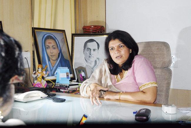 Susie Shah at her office in Bandra. Pic/Pradeep Dhivar