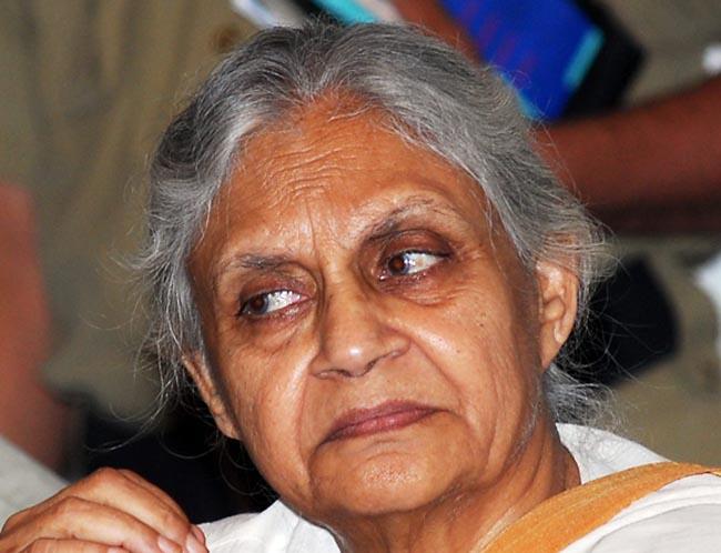 Former Delhi chief minister Sheila Dixit