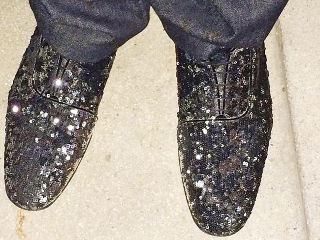 Anupam Poddar’s sparkly shoes