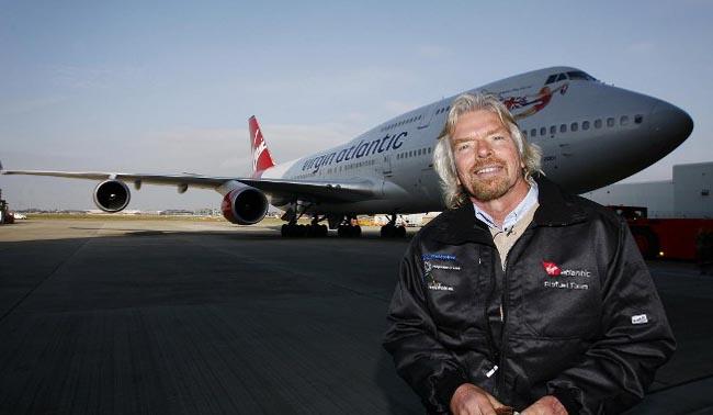 Virgin Atlantic founder Richard Branson. Pic: AFP