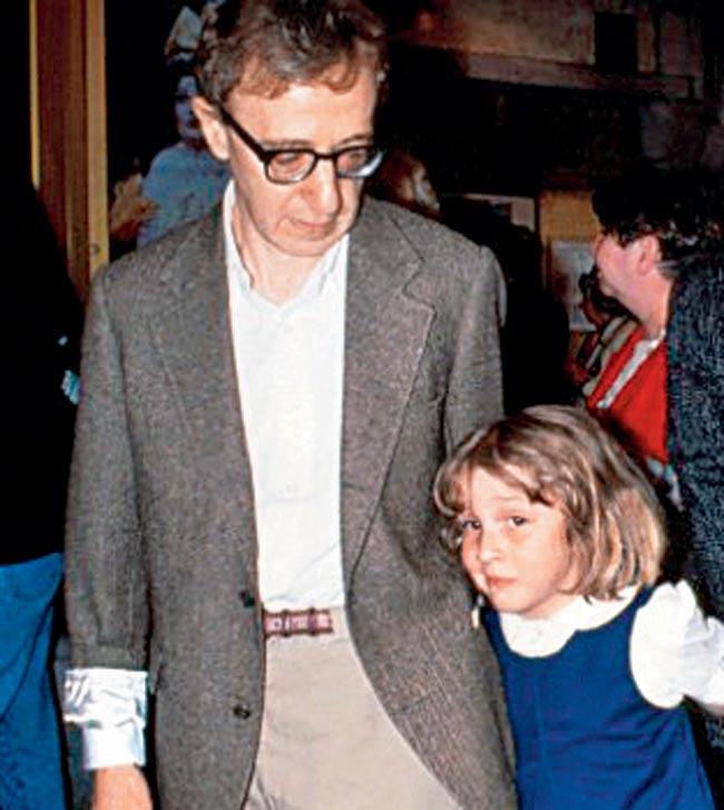 Woody Allen with Dylan Farrow in 1992