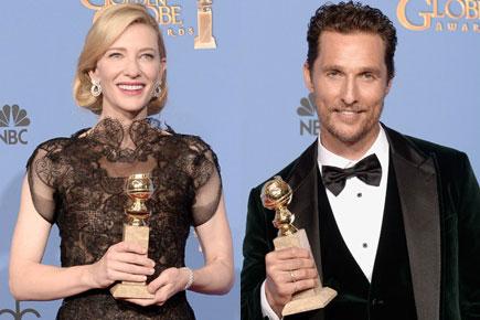 Cate Blanchett, Matthew McConaughey win best actors