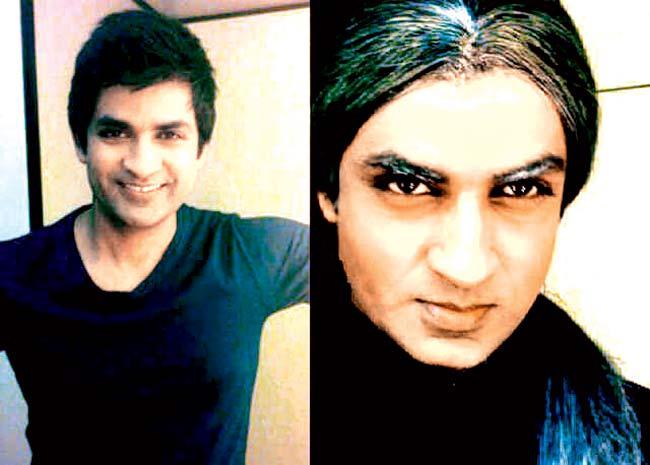 Manish Goel in his young (left) and old (right) look