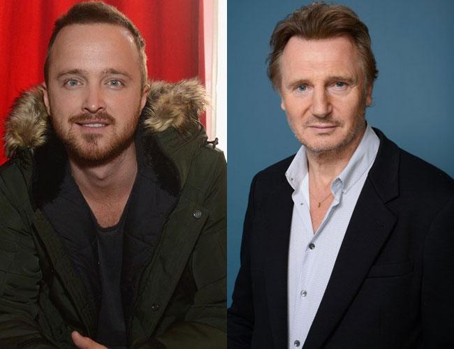 Aaron Paul and Laim Neeson