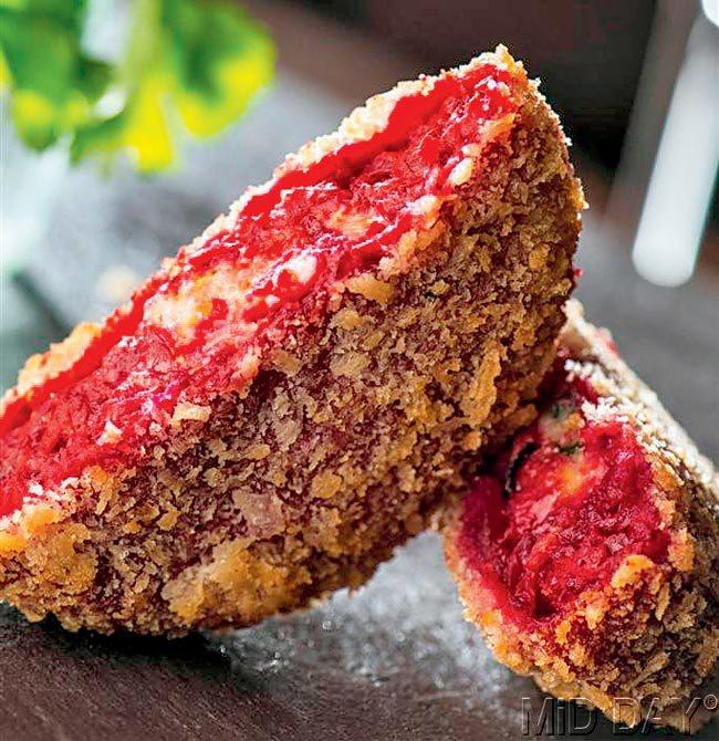 Beetroot Tikki, Punjabi Grill